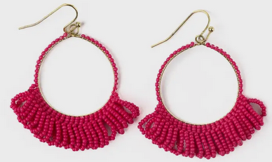 Ink+Alloy Kendra Hoop Bead Earrings