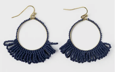 Ink+Alloy Kendra Hoop Bead Earrings