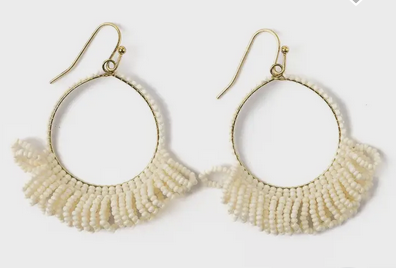 Ink+Alloy Kendra Hoop Bead Earrings