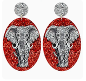 Grace Ann Designs Glitter Gameday Earrings