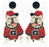 Grace Ann Designs Glitter Gameday Earrings