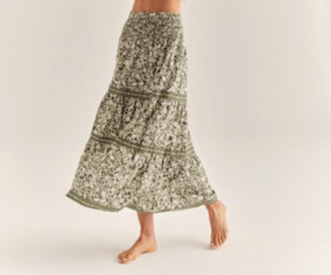 Cartolina Kylie Midi Stripe Skirt