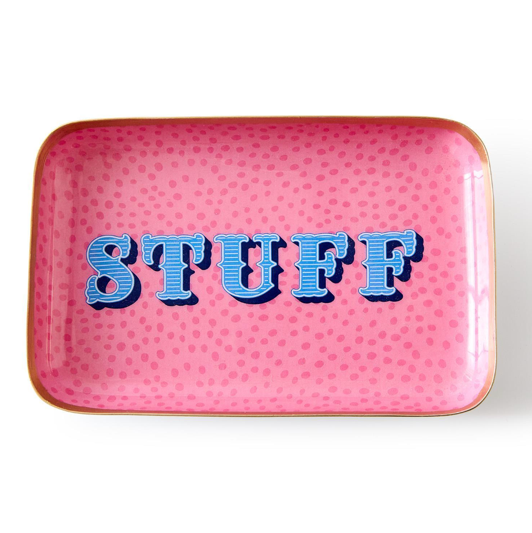 Two's Company Metal Trinket Tray