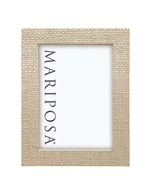 Mariposa Coconut Grove Faux Grasscloth Picture Frame