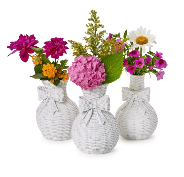 Two's Company Basket Weave Vase