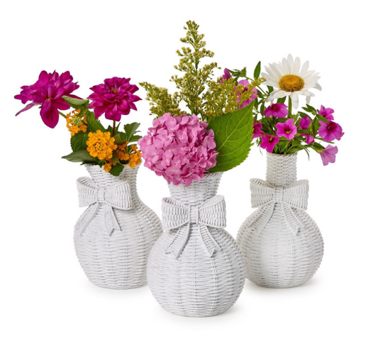 Two's Company Basket Weave Vase