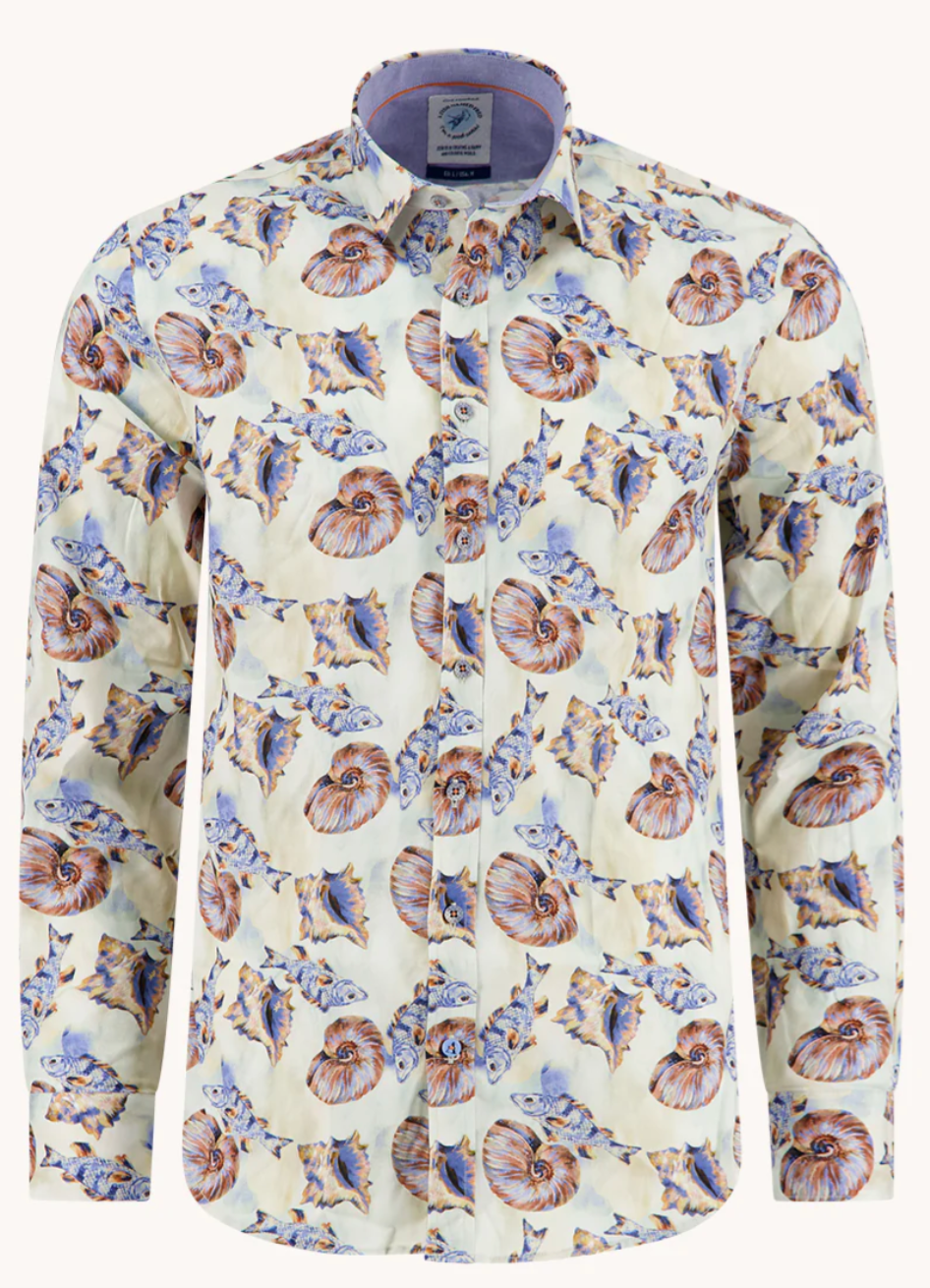 A Fish Named Fred Aqua Art Shirt