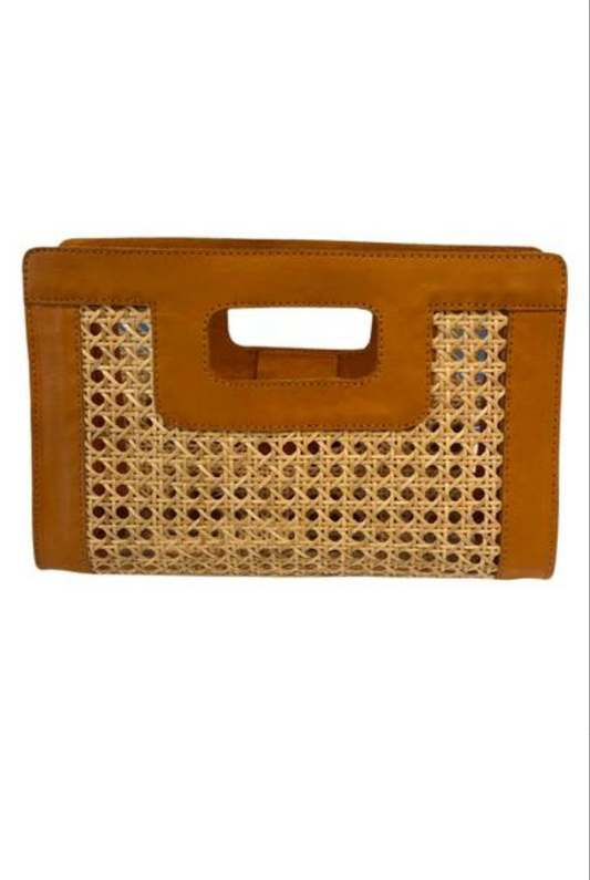Walker & Wade Wicker Clutch