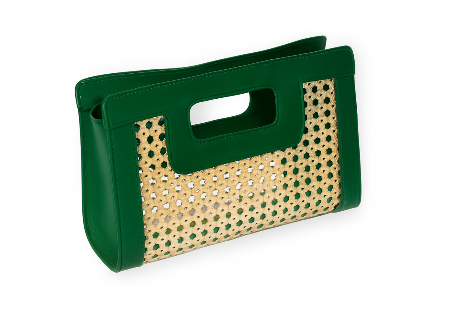 Walker & Wade Wicker Clutch
