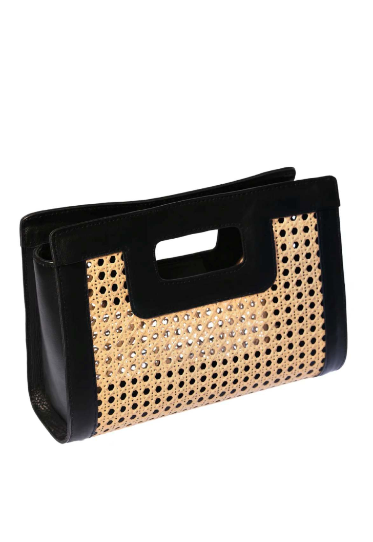 Walker & Wade Wicker Clutch