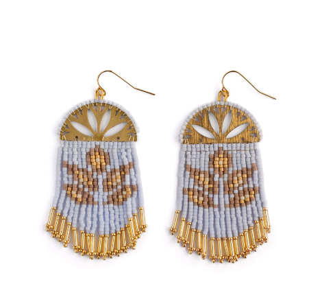 Mayana Lotus Fringe Earrings