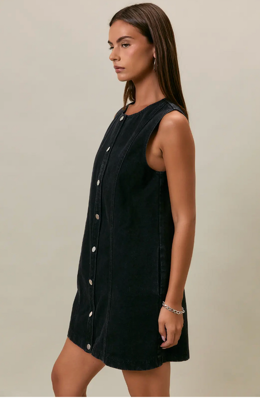 Le Lis Button Down Denim Dress