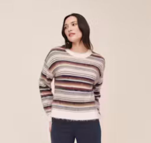 Bella Dahl Striped Crew Neck Sweater