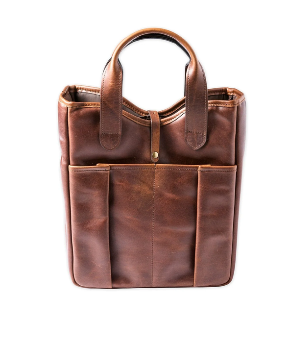 Tom Beckbe Leather Whiskey Tote