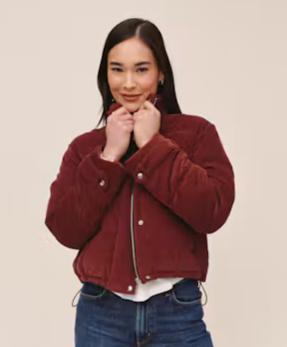 Bella Dahl Funnel Neck Puffer Jacket