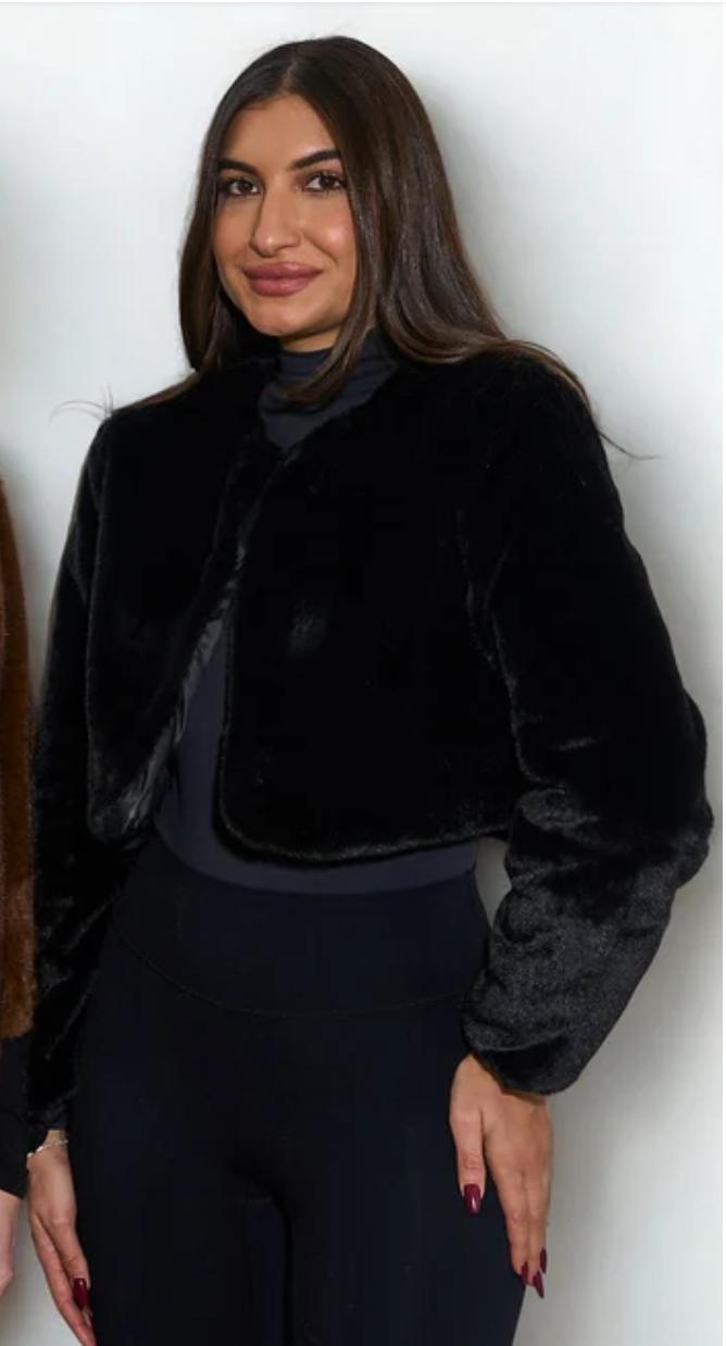 Kelli Kouri Short Sheared Jacket