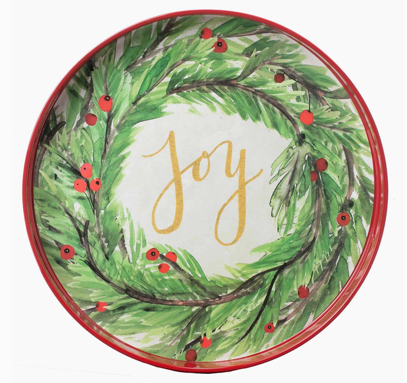 Rock Flower Paper Round Tray