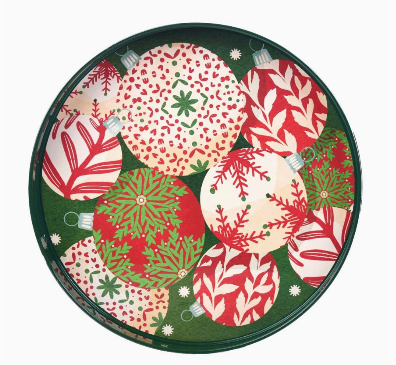 Rock Flower Paper Round Tray