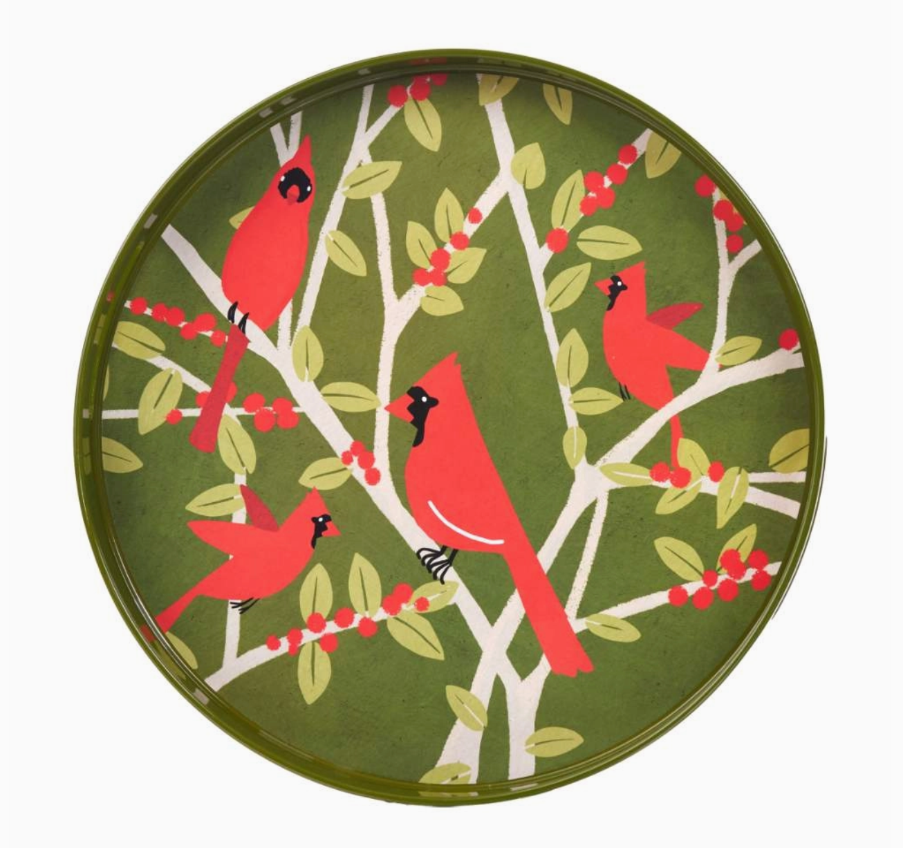 Rock Flower Paper Round Tray