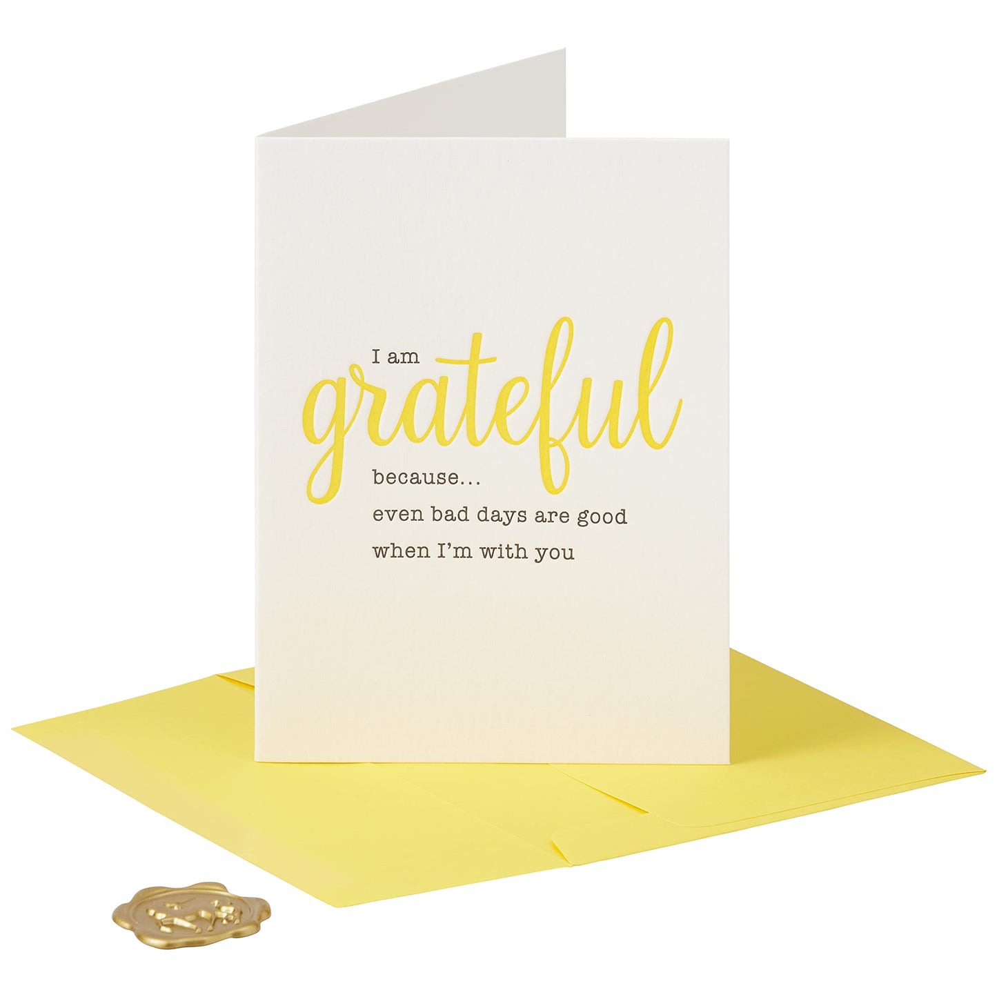 NIQUEAD I Am Grateful Greeting Card