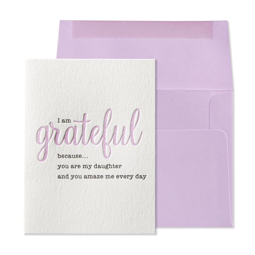 NIQUEAD I Am Grateful Greeting Card