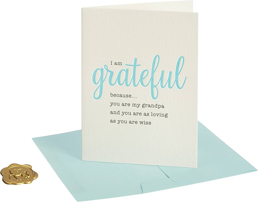 NIQUEAD I Am Grateful Greeting Card