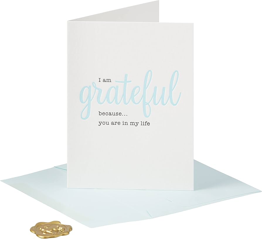 NIQUEAD I Am Grateful Greeting Card