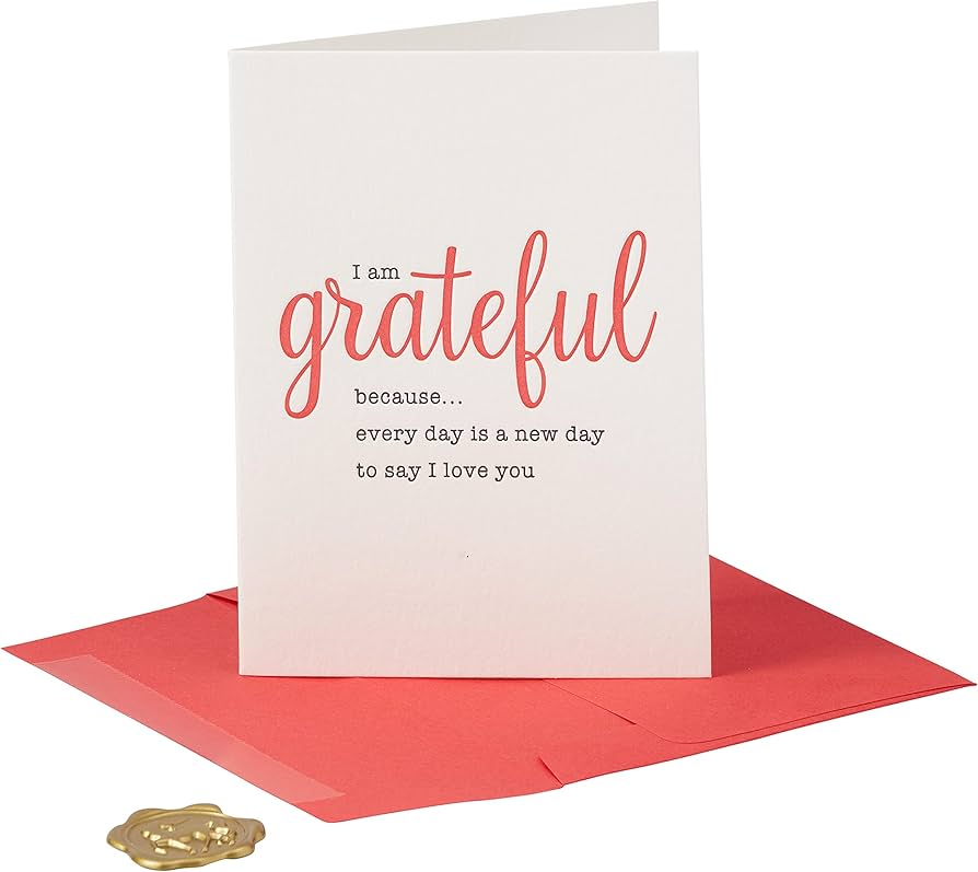 NIQUEAD I Am Grateful Greeting Card