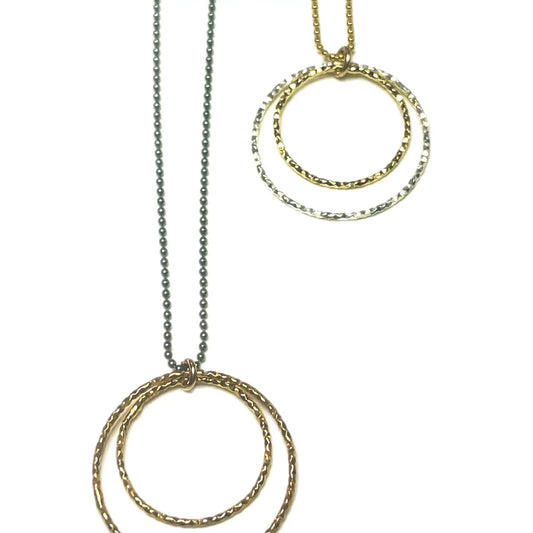 LJ Sonder Margo Double Circle Necklace