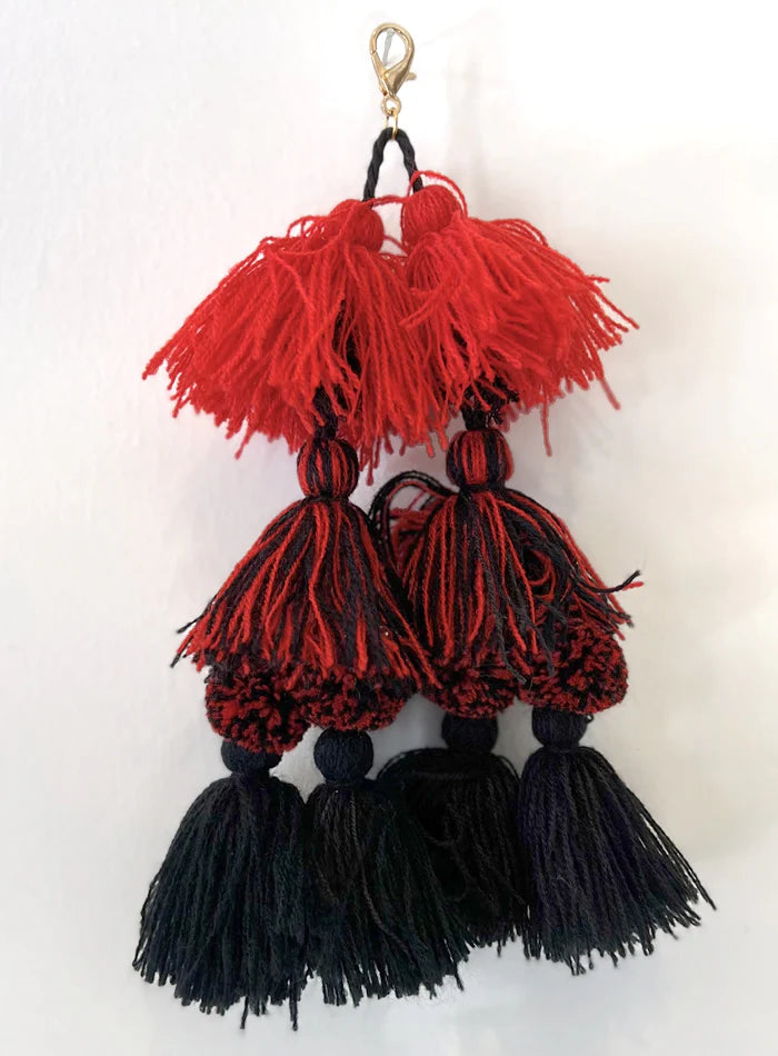 Sheer Gear Pom Pom Tassels