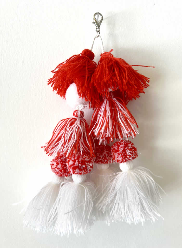 Sheer Gear Pom Pom Tassels