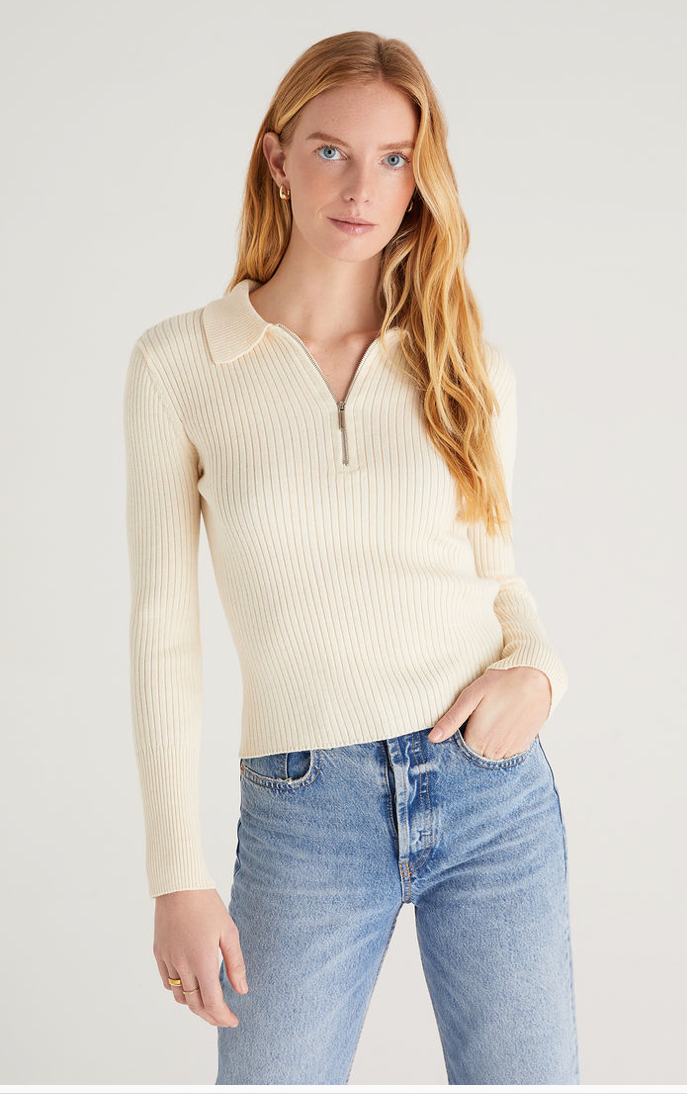 Z Supply Rico Zip Henley