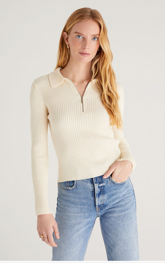 Z Supply Rico Zip Henley