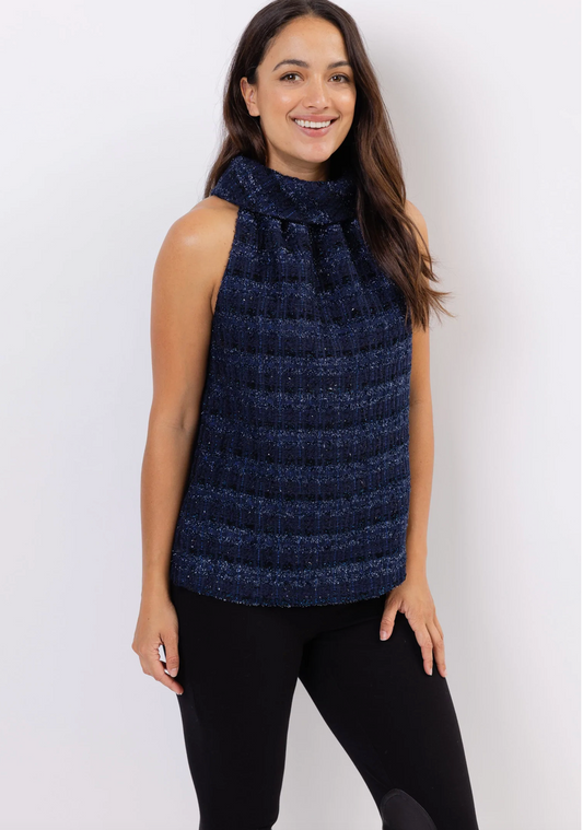 Sail to Sable Cowl Neck Top