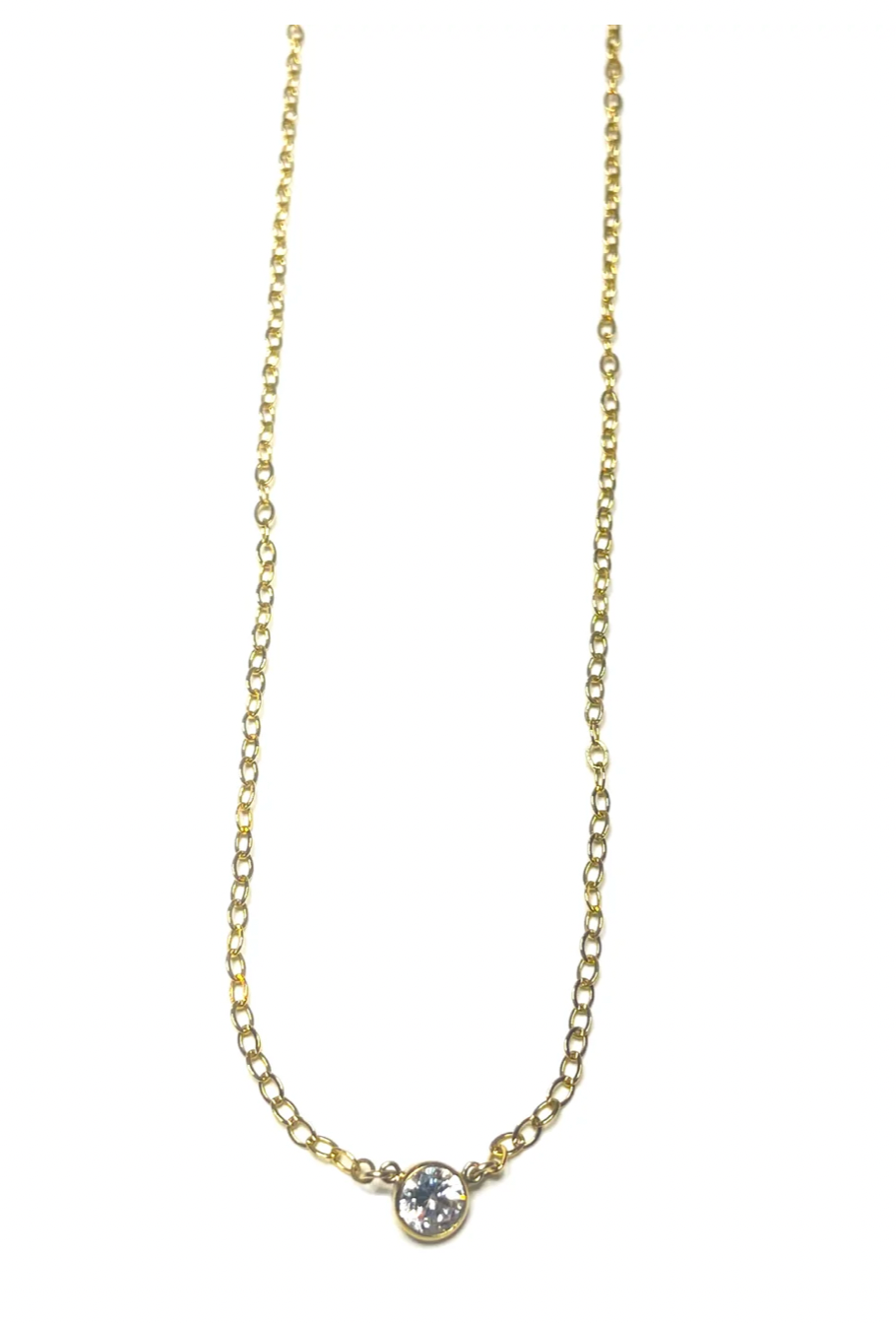 LJ Sonder Steph-N Necklace w/Solitaire CZ Connector
