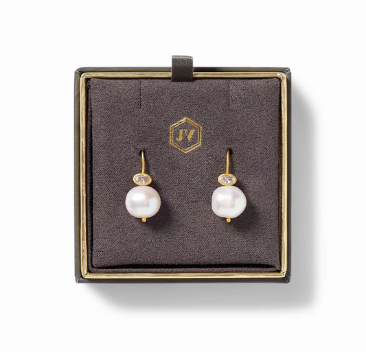 Julie Vos Marguerite Pearl Earrings