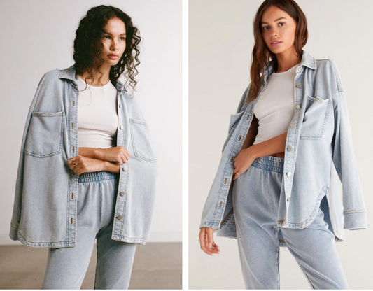 Z Supply All Day Knit Denim Jacket