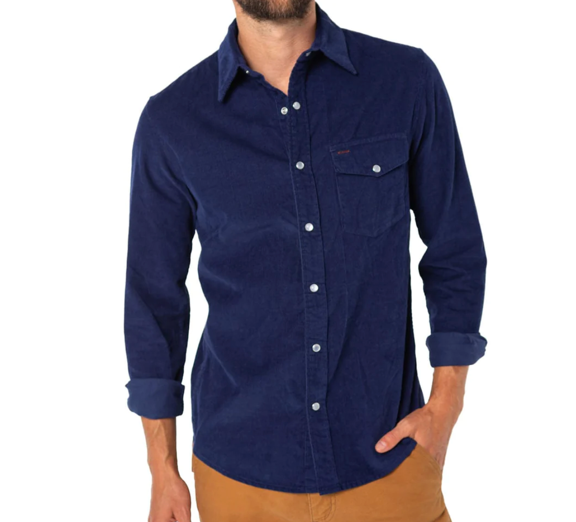 Criquet Corduroy Pearl Snap Button Down