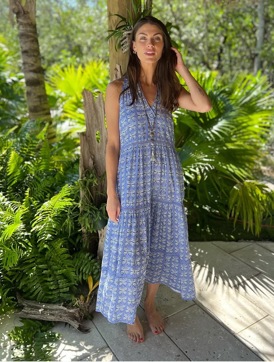 Sigrid Olsen Butterfly Print Dress