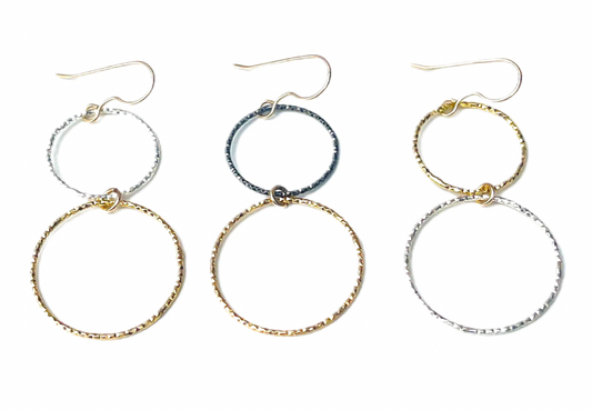 LJ Sonder Abby Sterling/Vermeil Hoops Earrings