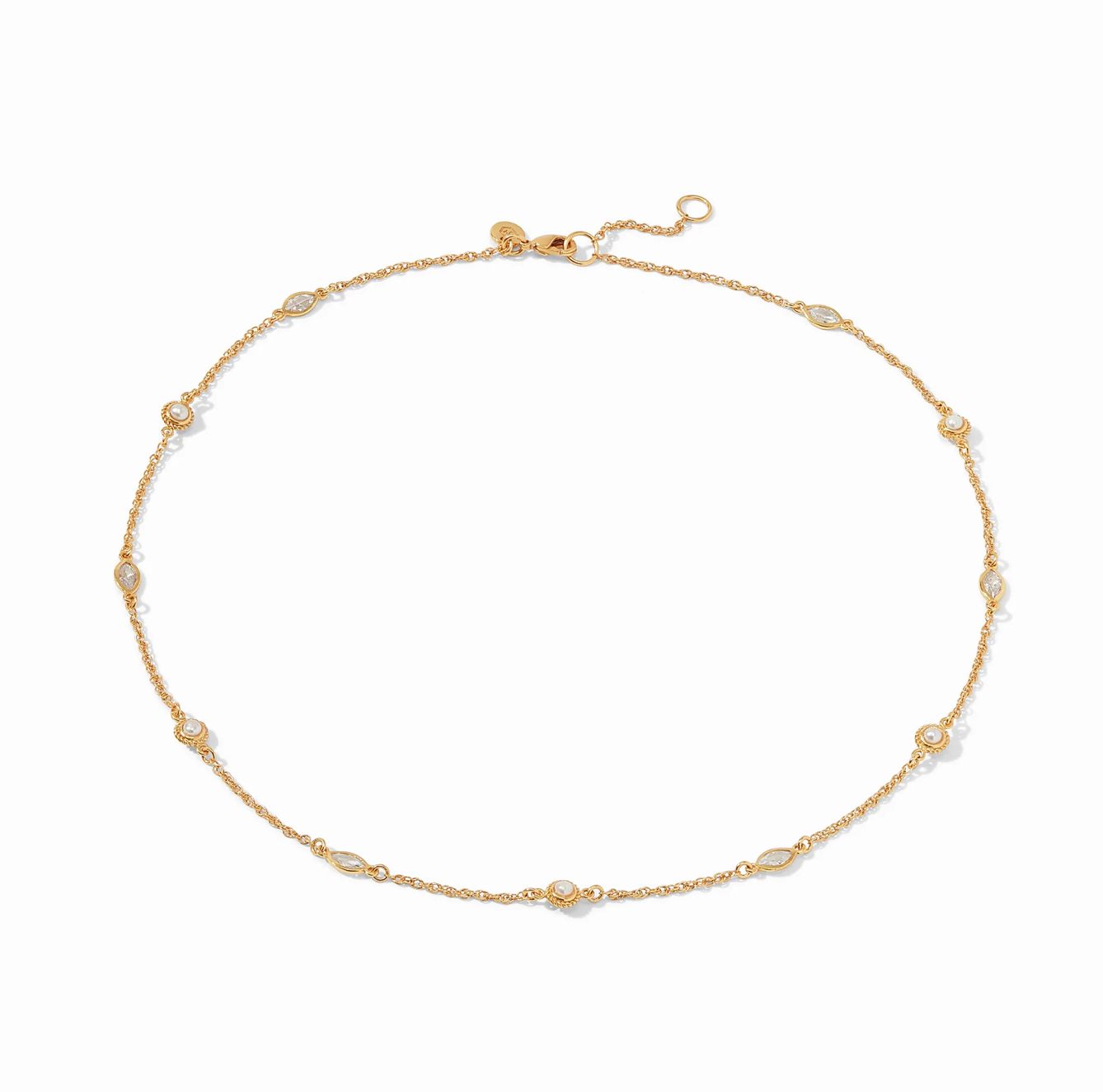 Julie Vos Monaco Delicate Station Necklace