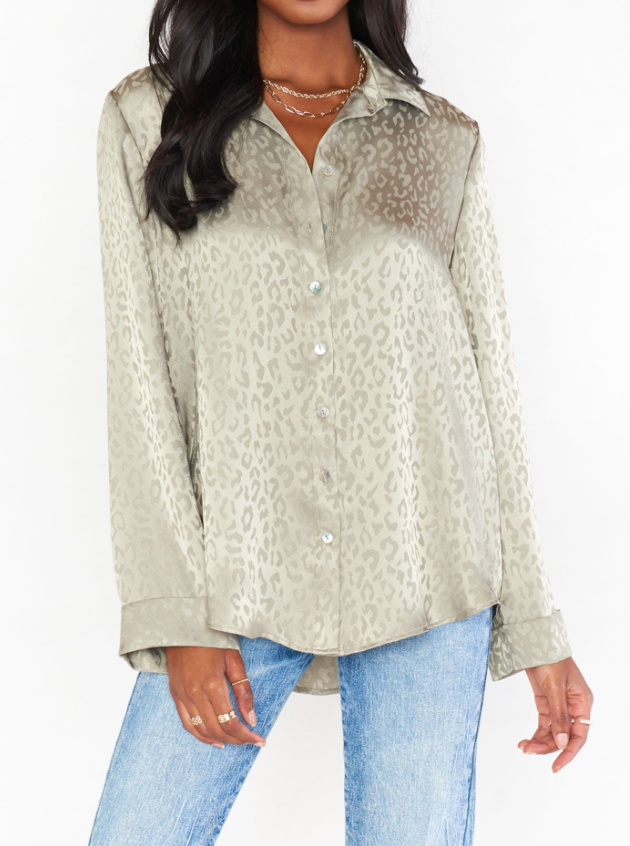 Mumu Smith Satin Button Down